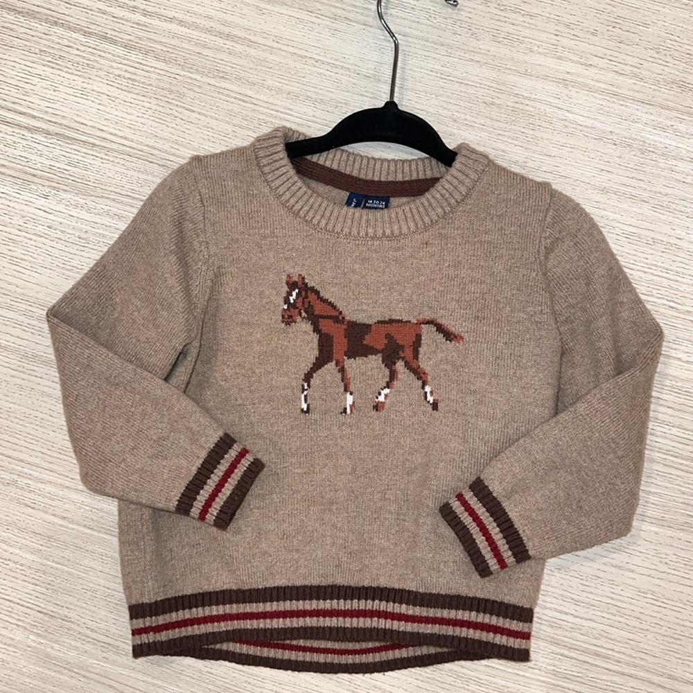 Janie & Jack Horse Sweater 🐎